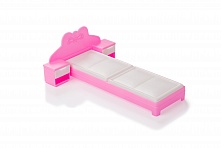 Кровать для куклы. Розовая